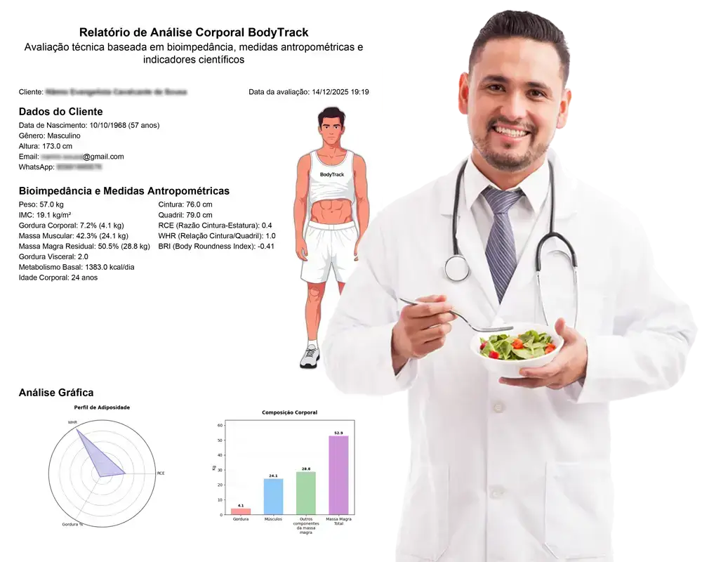 Preview do Aplicativo BodyTrack